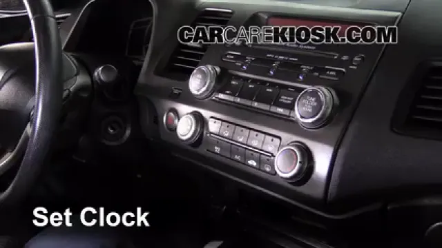 2007 Honda Civic Si 2.0L 4 Cyl. Coupe (2 Door) Reloj Fijar hora de reloj